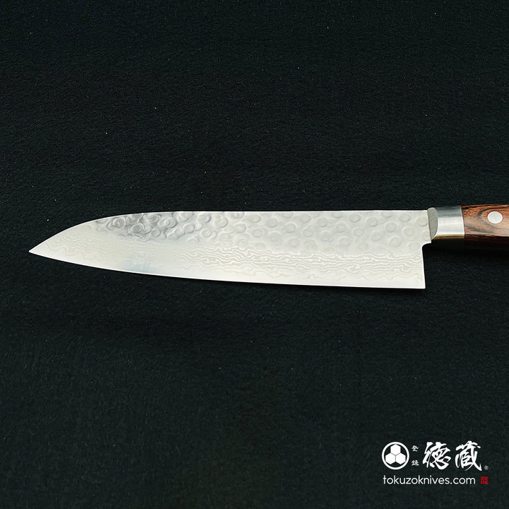 Stainless VG10 Santoku Knife Mahogany Handle