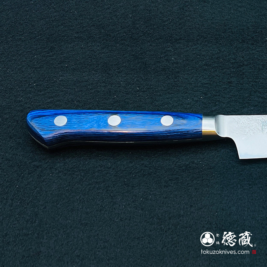 Carbon Blue Steel No. 2 Petty / Paring Knife Blue Handle