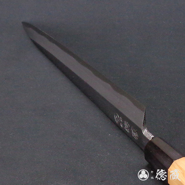 Carbon High-grade White Steel Yanagiba Knife Japanese Yew Octagonal Handle