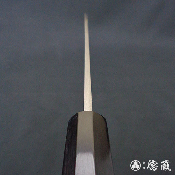 Carbon White Steel No. 2 Yanagiba Knife Magnolia Octagonal Handle
