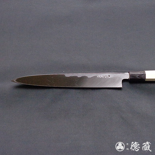 Carbon Blue Steel No. 2 Yanagiba Knife Magnolia Octagonal Handle