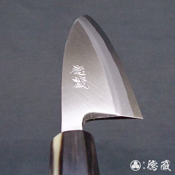 Carbon Blue Steel No. 2 Deba Knife (Fish Knife) Magnolia Octagonal Handle