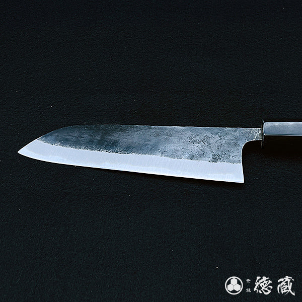 Carbon Blue Steel No. 2 Santoku Knife Magnolia Octagonal